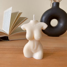 Load image into Gallery viewer, Vanilla Scented Curvy Female Body Soy Candle 9cm
