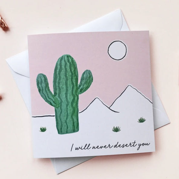Desert Cactus Card