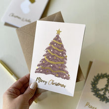 Load image into Gallery viewer, Pink Christmas Tree Card
