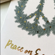 Load image into Gallery viewer, Peace Wreath Christmas Card
