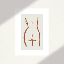 Load image into Gallery viewer, Peachy - Abstract Bum Art
